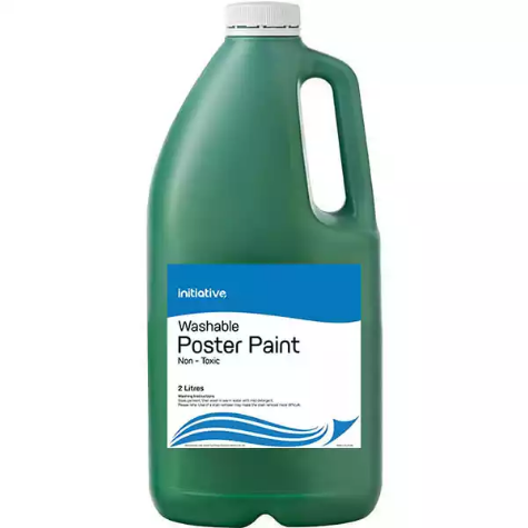 Picture of INITIATIVE WASHABLE POSTER PAINT 2 LITRE GREEN