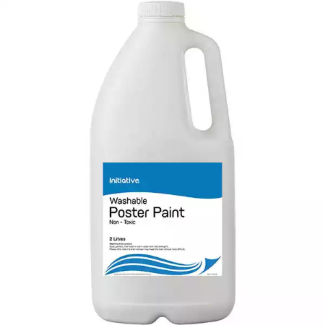 Picture of INITIATIVE WASHABLE POSTER PAINT 2 LITRE WHITE