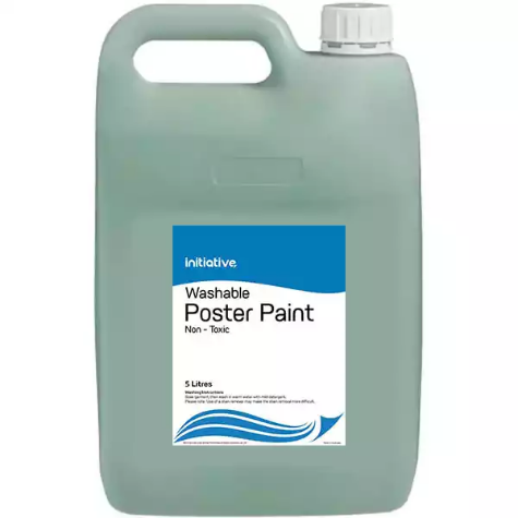Picture of INITIATIVE WASHABLE POSTER PAINT 5 LITRE GREEN