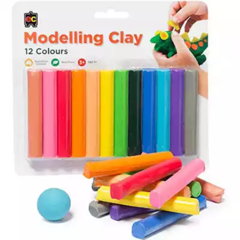 Picture of EDUCATIONAL COLOURS FUN MODELLING CLAY ASSORTED COLOURS PACK 12