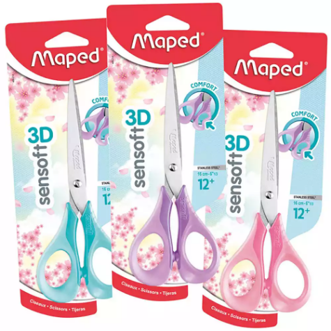 Picture of MAPED SENSOFT SCISSORS 160MM PASTEL ASSORTED