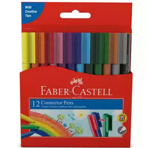 Picture of FABER-CASTELL CONNECTOR PENS ASSORTED PACK 12