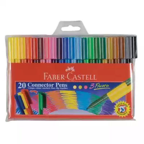 Picture of FABER-CASTELL CONNECTOR PENS ASSORTED PACK 20