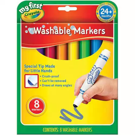 Picture of CRAYOLA MY FIRST MARKERS WASHABLE PACK 8