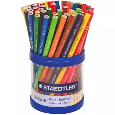 Picture of STAEDTLER 126 NORIS CLUB MAXI LEARNER COLOURED PENCILS ASSORTED TUB 70