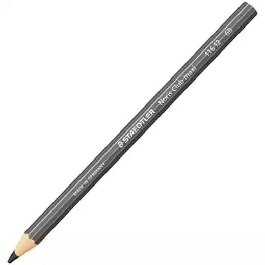 Picture of STAEDTLER 116 NORIS CLUB MAXI LEARNER GRAPHITE PENCILS 6B BOX 12