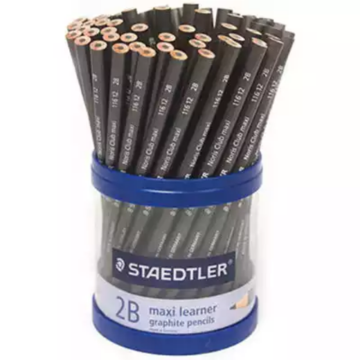 Picture of STAEDTLER 116 NORIS CLUB MAXI LEARNER GRAPHITE PENCIL 2B TUB 70