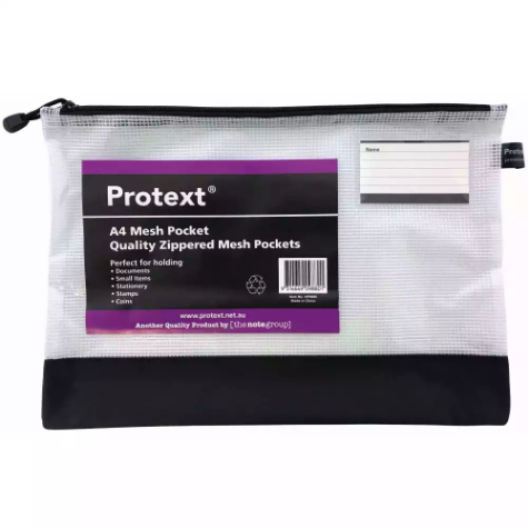 Picture of PROTEXT MESH POUCH WITH NOTE POCKET 380 X 270MM ASSORTED
