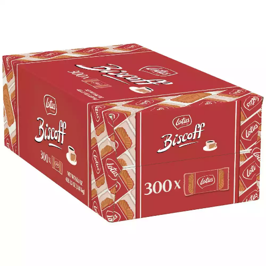 Picture of LOTUS BISCOFF BISCUITS CLASSIC INDIVIDUALLY WRAPPED CARTON 300