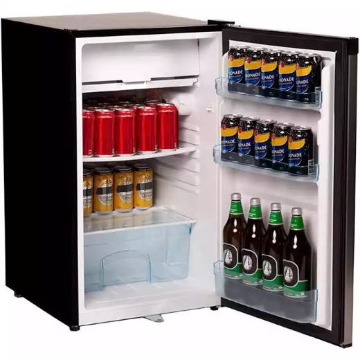 Picture of NERO BAR FRIDGE AND FREEZER 125 LITRE 490 X 560 X 840MM SILVER