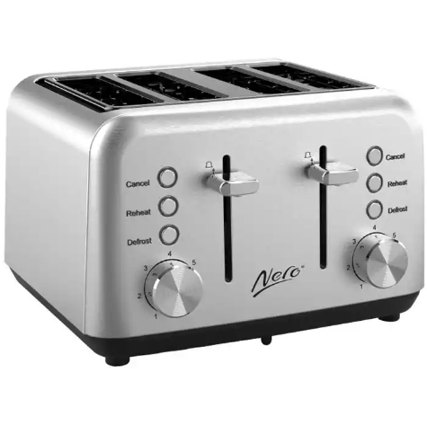 Picture of NERO CLASSIC STYLE TOASTER 4 SLICE STAINLESS STEEL