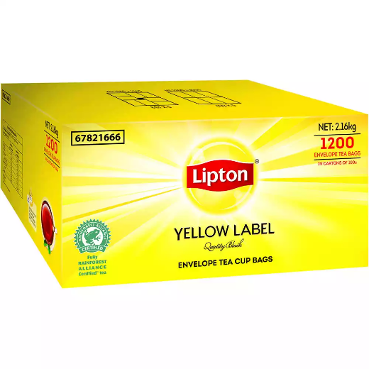 Picture of LIPTON YELLOW LABEL ENVELOPE TEA BAGS CARTON 1200