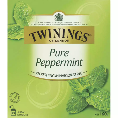 Picture of TWININGS PURE PEPPERMINT TEA BAGS PACK 80