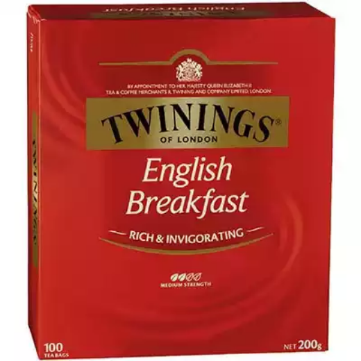 Picture of TWININGS CLASSICS ENGLISH BREAKFAST TEA BAGS PACK 100