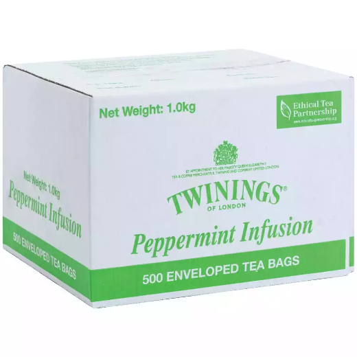 Picture of TWININGS PEPPERMINT ENVELOPE TEA BAGS CARTON 500