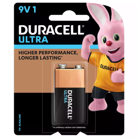 Picture of DURACELL ULTRA ALKALINE 9V BATTERY