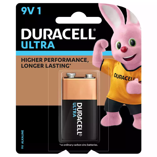 Picture of DURACELL ULTRA ALKALINE 9V BATTERY