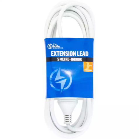 Picture of THE BRUTE POWER CO EXTENSION LEAD 5 METRE WHITE
