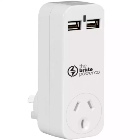 Picture of THE BRUTE POWER CO ADAPTOR 1 OUTLET WITH 2 USB PORTS