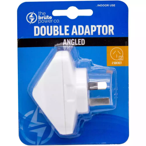 Picture of THE BRUTE POWER CO DOUBLE ADAPTOR ANGLED