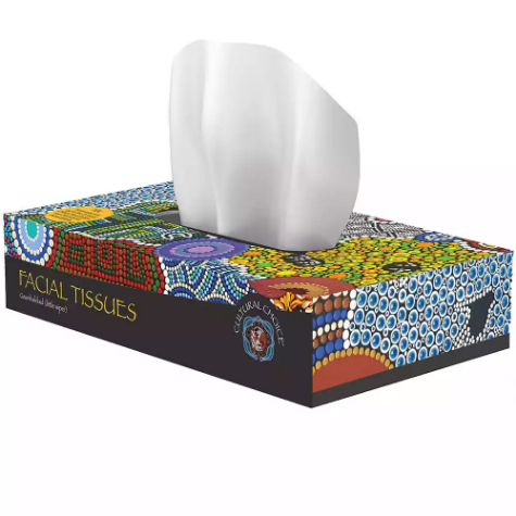 Picture of CULTURAL CHOICE FACE TISSUES 2-PLY BOX 100 SHEET MOTIF