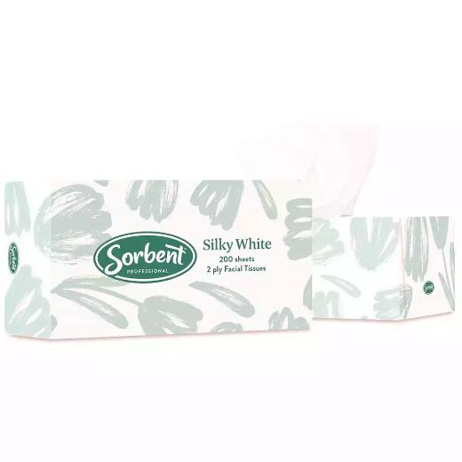 Picture of SORBENT PROFESSIONAL FACIAL TISSUE 2 PLY 200 SHEETS CARTON 24