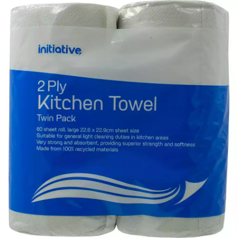 Picture of INITIATIVE KITCHEN TOWEL 2-PLY 60 SHEET PACK 2