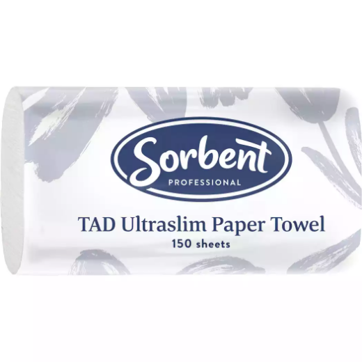 Picture of SORBENT PROFESSIONAL TAD ULTRASLIM PAPER TOWEL 1 PLY 150 SHEETS CARTON 16