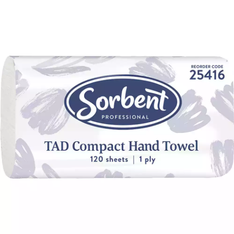Picture of SORBENT TAD COMPACT HAND TOWEL 1 PLY 120 SHEETS