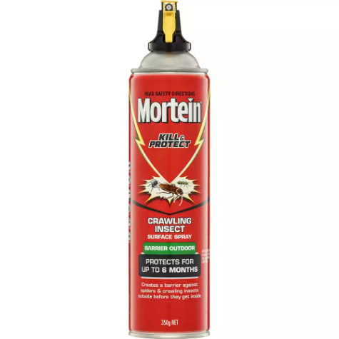 Picture of MORTEIN KILL AND PROTECT CRAWLING INSECT SURFACE SPRAY BARRIER OUTDOOR 350G