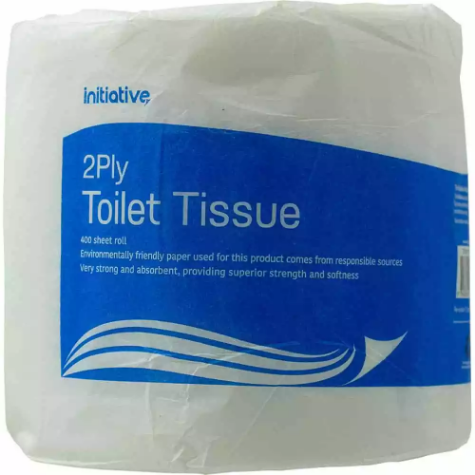 Picture of INITIATIVE TOILET ROLL WRAPPED 2-PLY 400 SHEET WHITE
