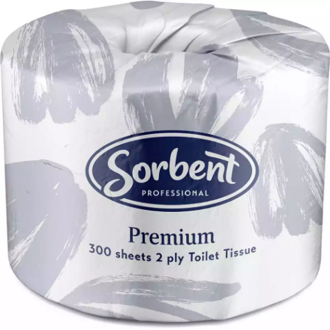 Picture of SORBENT PREMIUM TOILET TISSUE 2 PLY 300 SHEETS