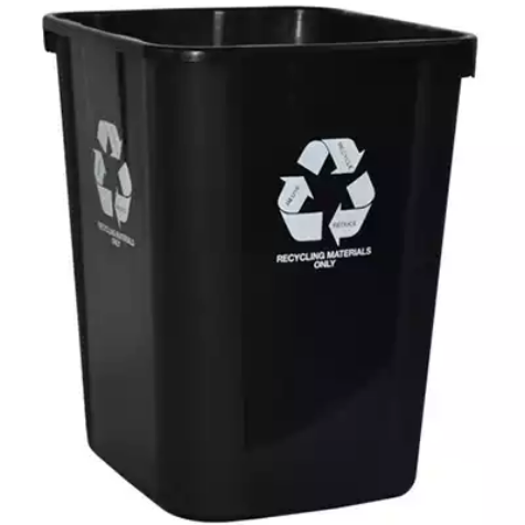 Picture of ITALPLAST GREENR TIDY BIN RECYCLE ONLY 32 LITRE BLACK