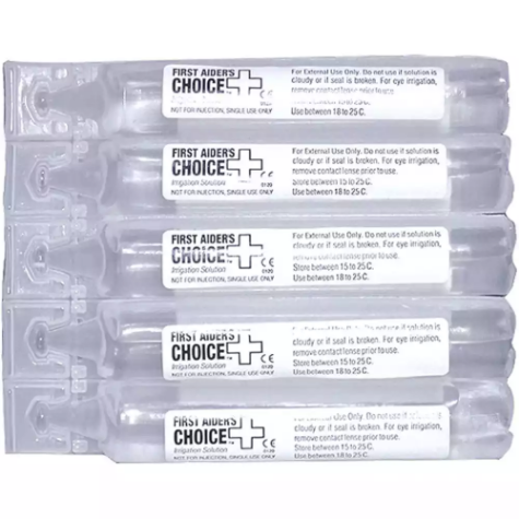 Picture of FIRST AIDERS CHOICE STERILE SALINE SOLUTION POD 20ML PACK 5