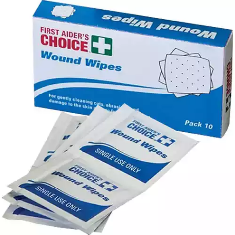 Picture of FIRST AIDERS CHOICE WOUND WIPES PACK 10