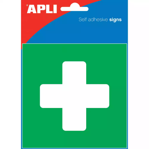 Picture of APLI FIRST AID SELF ADHESIVE SIGN 114 X 114MM