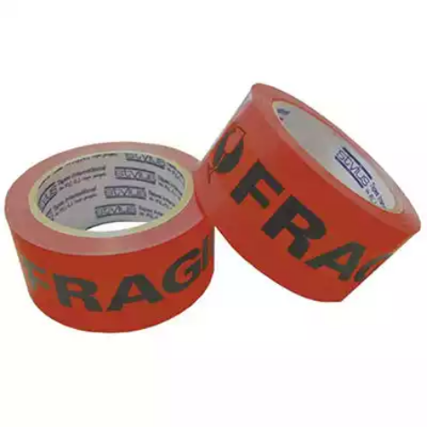 Picture of STYLUS 455 PRINTED PACKAGING TAPE FRAGILE 50MM X 66M FLUORO ORANGE