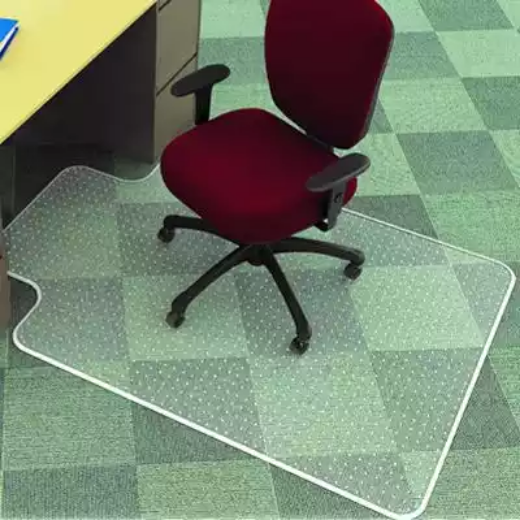 Picture of MARBIG ECONOMAT CHAIRMAT PVC KEYHOLE LOW PILE CARPET 1140 X 1340MM