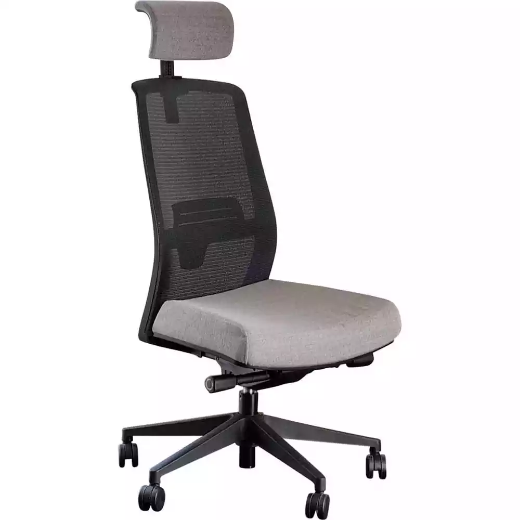 Picture of JIRRA SIDE CONTROL SYNCHRO HIGH MESH BACK HEADREST BLACK BACK GREY SEAT