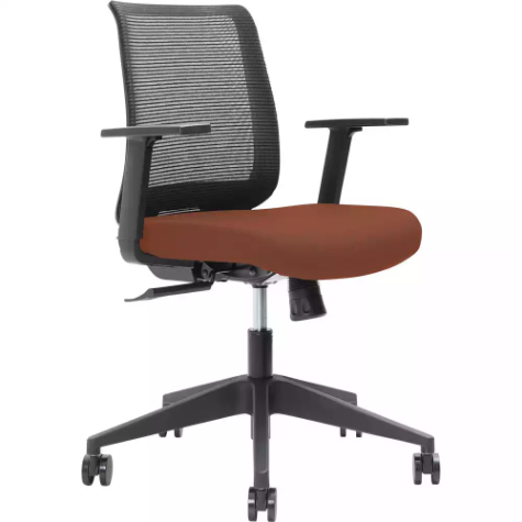 Picture of BRINDIS TASK CHAIR LOW MESH BACK NYLON BASE ARMS BRICK