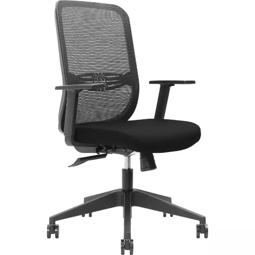 Picture of BRINDIS TASK CHAIR HIGH MESH BACK NYLON BASE ARMS ONYX