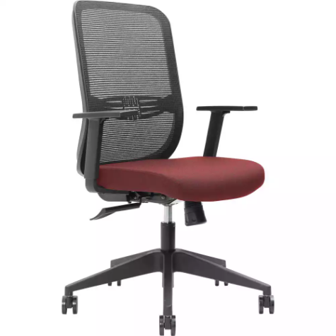 Picture of BRINDIS TASK CHAIR HIGH MESH BACK NYLON BASE ARMS POMEGRANITE