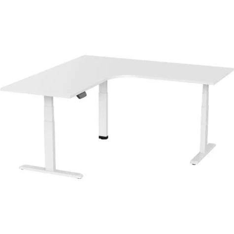 Picture of ERGOVIDA EED-633D ELECTRIC SIT-STAND CORNER DESK 1800 X 1800 X 750MM WHITE/WHITE