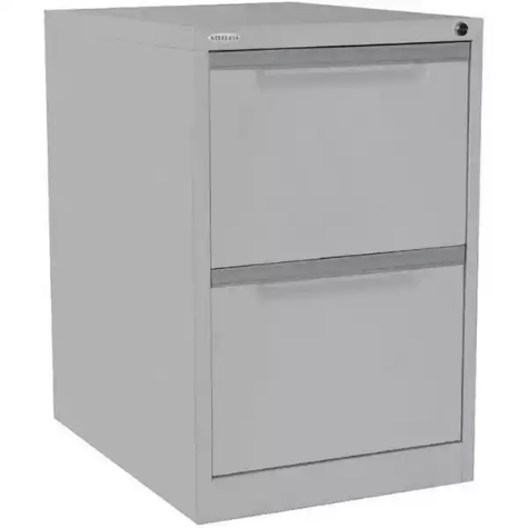 Picture of STEELCO FILING CABINET 2 DRAWER 470 X 620 X 710MM SILVER GREY