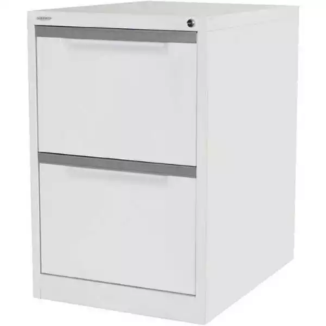 Picture of STEELCO FILING CABINET 2 DRAWER 470 X 620 X 710MM WHITE SATIN