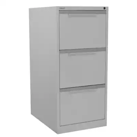 Picture of STEELCO FILING CABINET 3 DRAWER 470 X 620 X 1015MM SILVER GREY