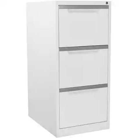 Picture of STEELCO FILING CABINET 3 DRAWER 470 X 620 X 1015MM WHITE SATIN