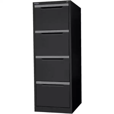 Picture of STEELCO FILING CABINET 4 DRAWER 470 X 620 X 1320MM GRAPHITE RIPPLE