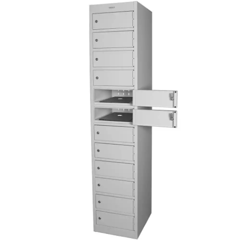 Picture of STEELCO LAPTOP LOCKER 12 DOOR 380MM SILVER GREY