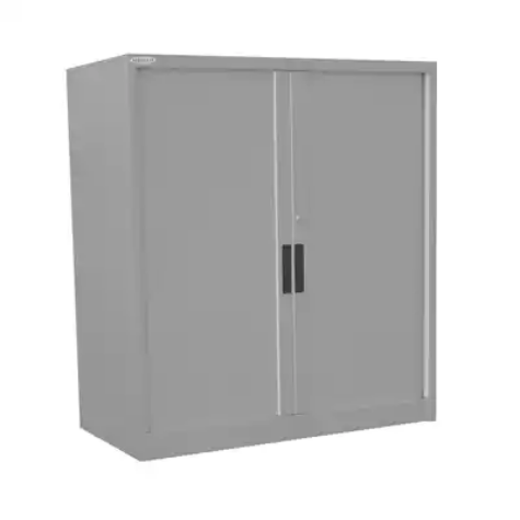 Picture of STEELCO TAMBOUR DOOR CABINET 2 SHELVES 1015H X 1200W X 463D MM SILVER GREY